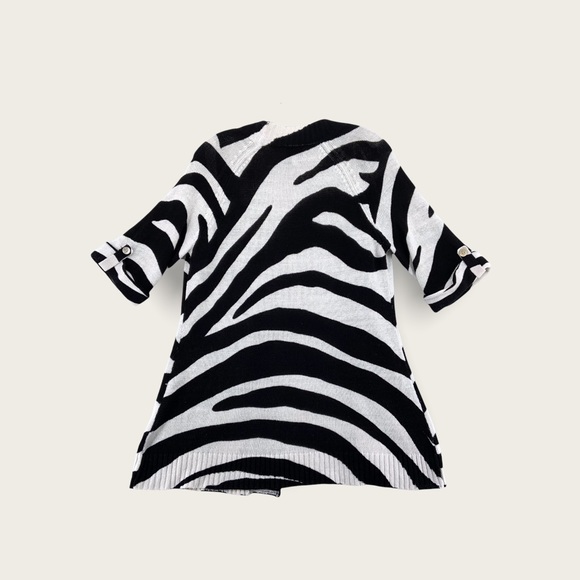 Additions by CHICOS Open Front Linen Cardigan Short Rolled Sleeves Womens Size 1 - Picture 3 of 15